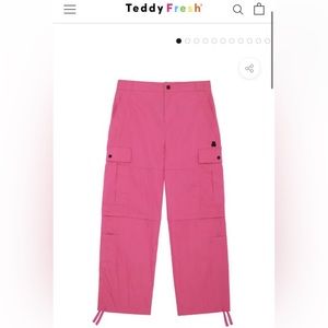 NWT Teddy Fresh Hot Pink ZIP OFF Cargo Pants